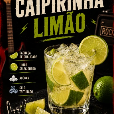 Drink Caipirinha de Maracuja